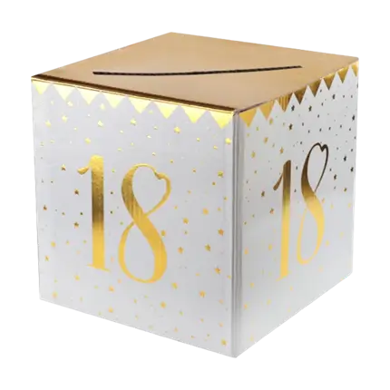 18 years birthday money box