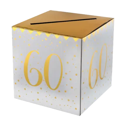 60th birthday money box