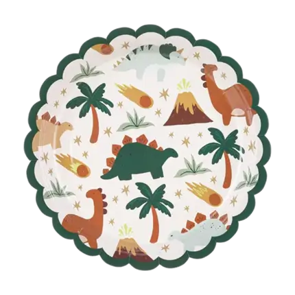 Dinosaurs birthday plates