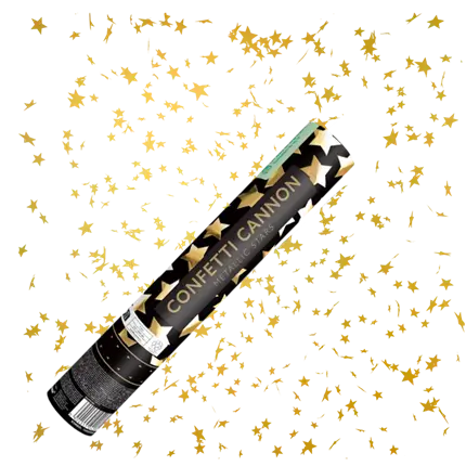 28cm Gold star confetti gun