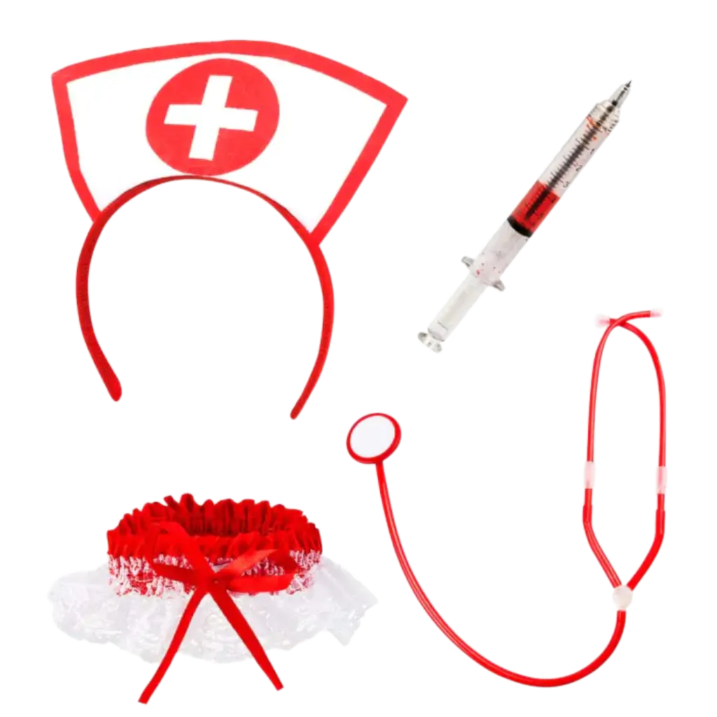 Nurse Disguise Set - 4 Accessories