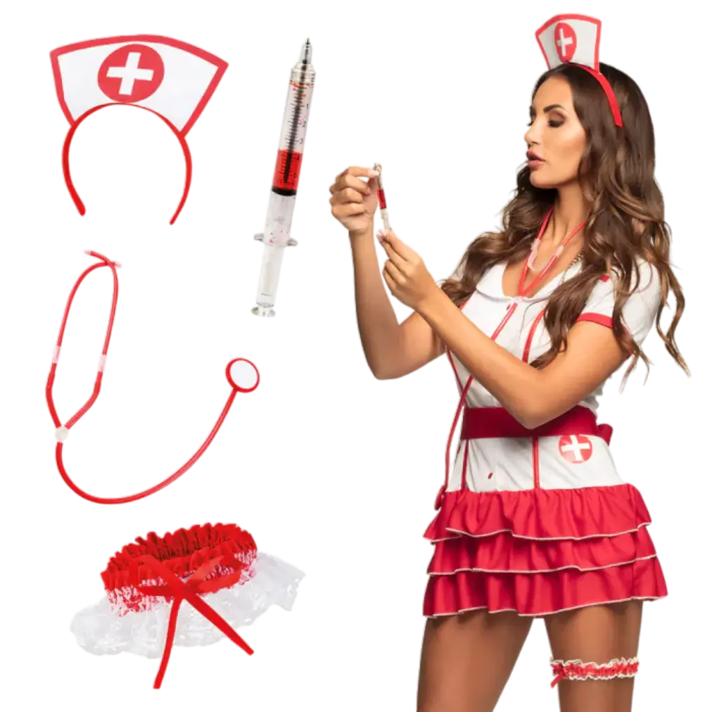 Nurse Disguise Set - 4 Accessories