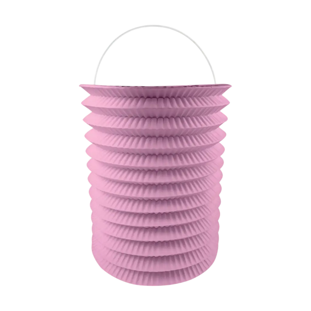 Pink Cylindrical Paper Lantern