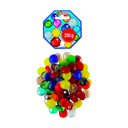 Assorted Flat Beads (250gr)