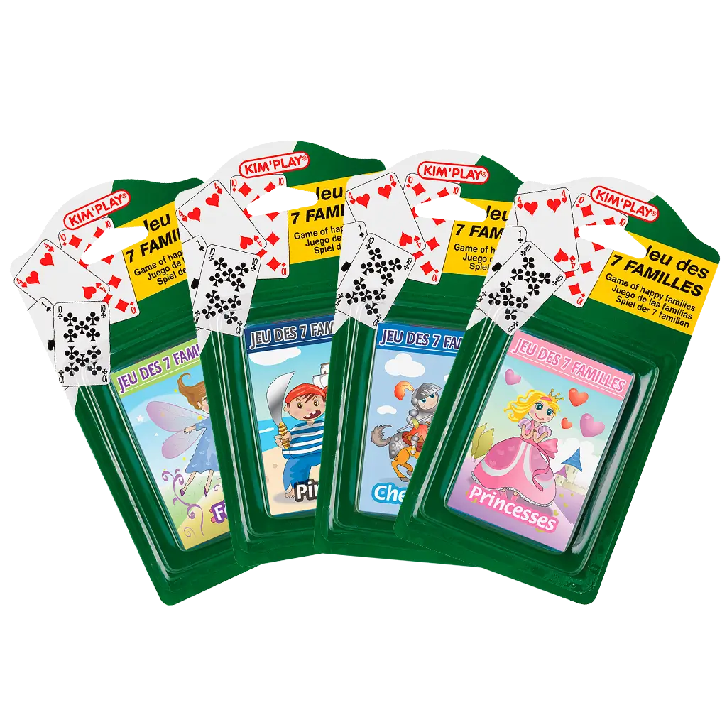 7 Families Game - Princesses Fairies Pirates Knights (Set of 4)