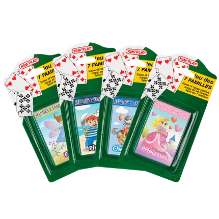 7 Families Game - Princesses Fairies Pirates Knights (Set of 4)