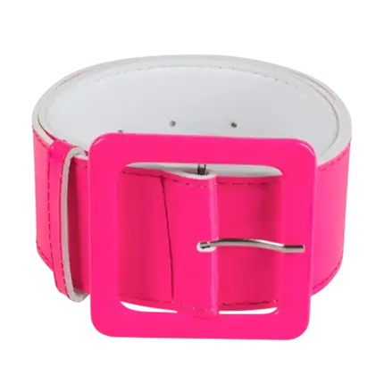 80s Fluorescent Pink Belt