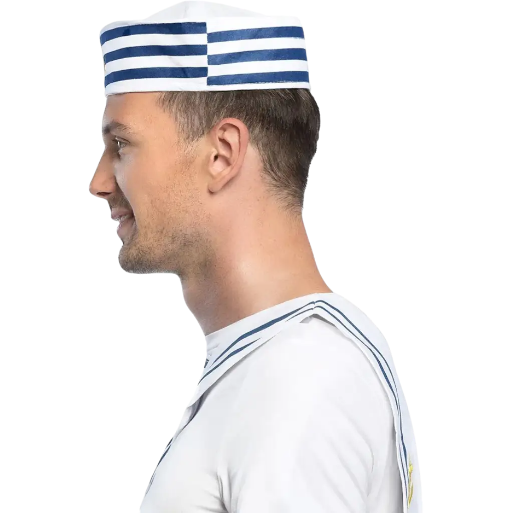 Chapeau Marin Français - White and Blue with Anchor