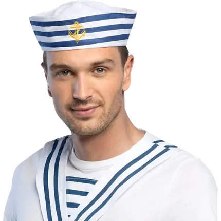 Chapeau Marin Français - White and Blue with Anchor
