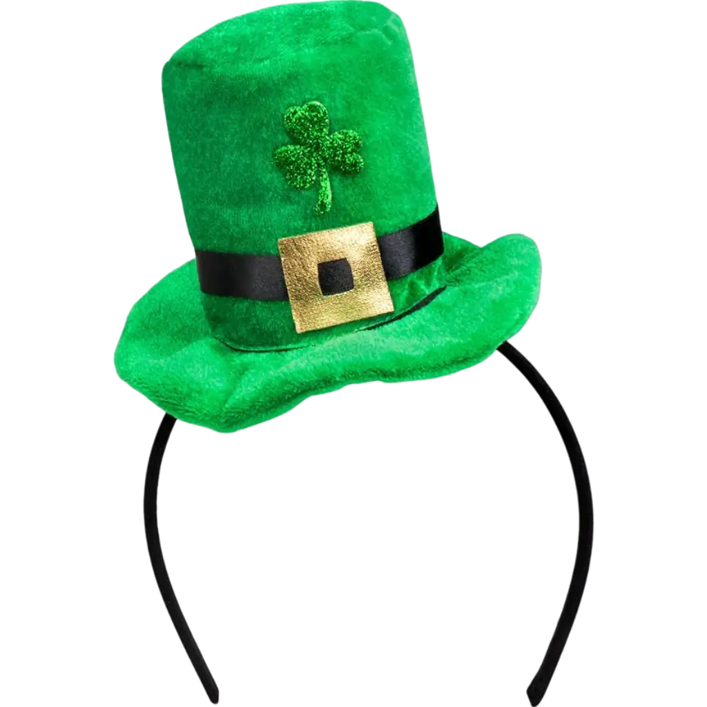 Mini St Patrick's Green Hat on Headband