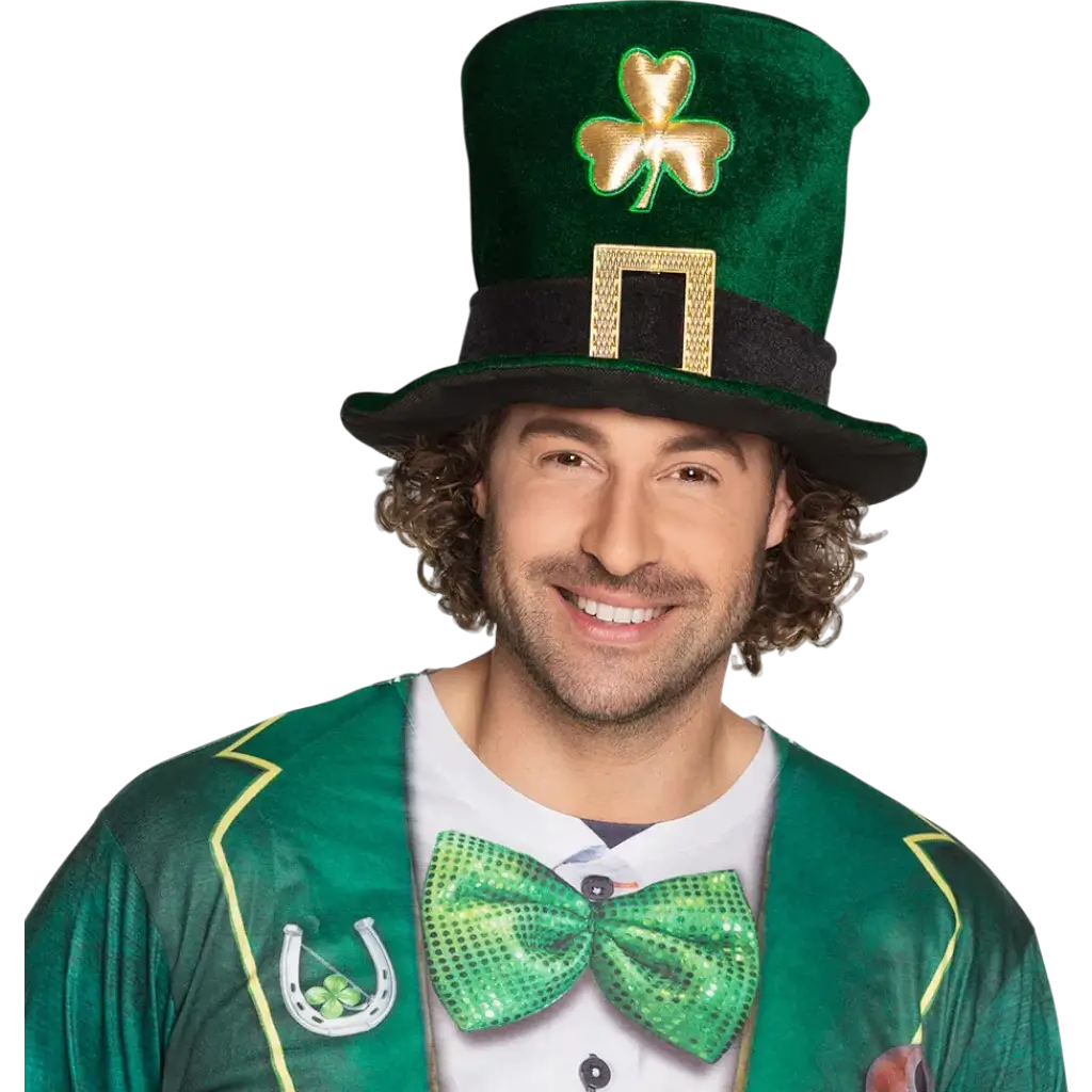 Festive Saint Patrick's hat - Haut de Forme à Trèfles