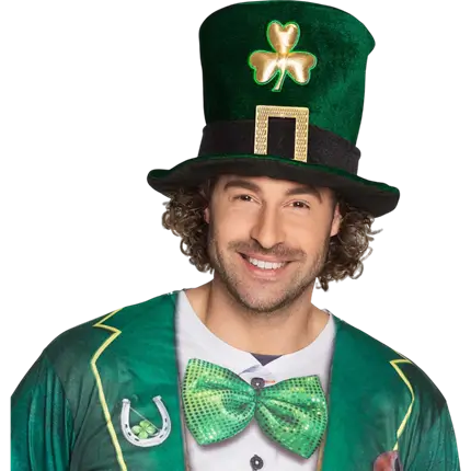 Festive Saint Patrick's hat - Haut de Forme à Trèfles