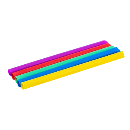 Reusable PP Beveled Bubble Tea Straw - Multicoloured 20cm/ø12mm (SET OF 100)