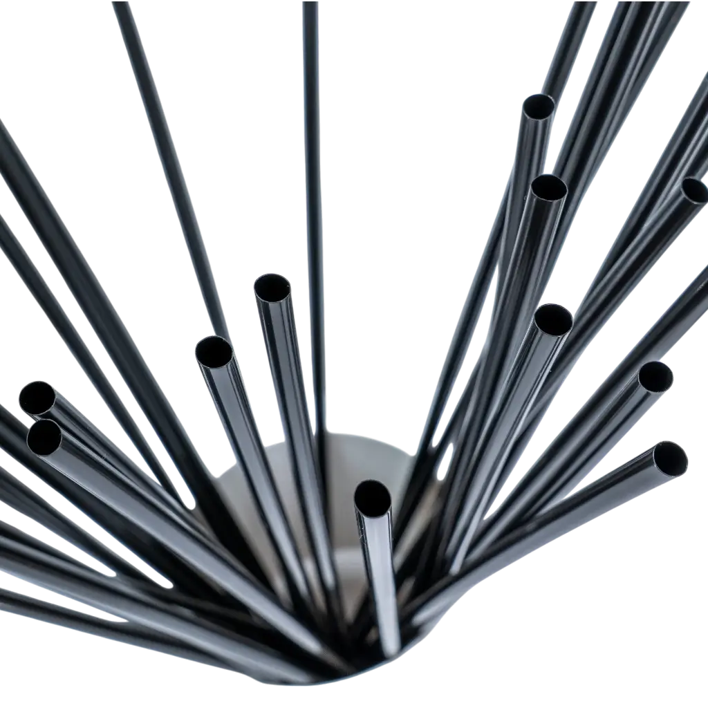 XXL Giant PP Reusable Straw - Black 50cm/ø8mm (SET OF 500)