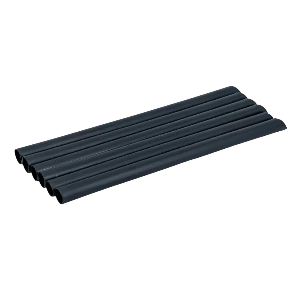 Reusable PP Beveled Bubble Tea Straw - Black 20cm/ø12mm (SET OF 100)