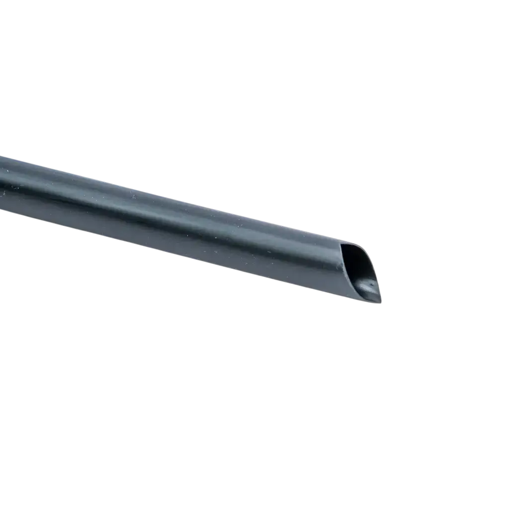 Reusable PP Beveled Bubble Tea Straw - Black 20cm/ø12mm (SET OF 100)