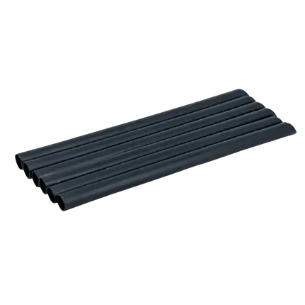 Reusable PP Beveled Bubble Tea Straw - Black 20cm/ø12mm (SET OF 100)