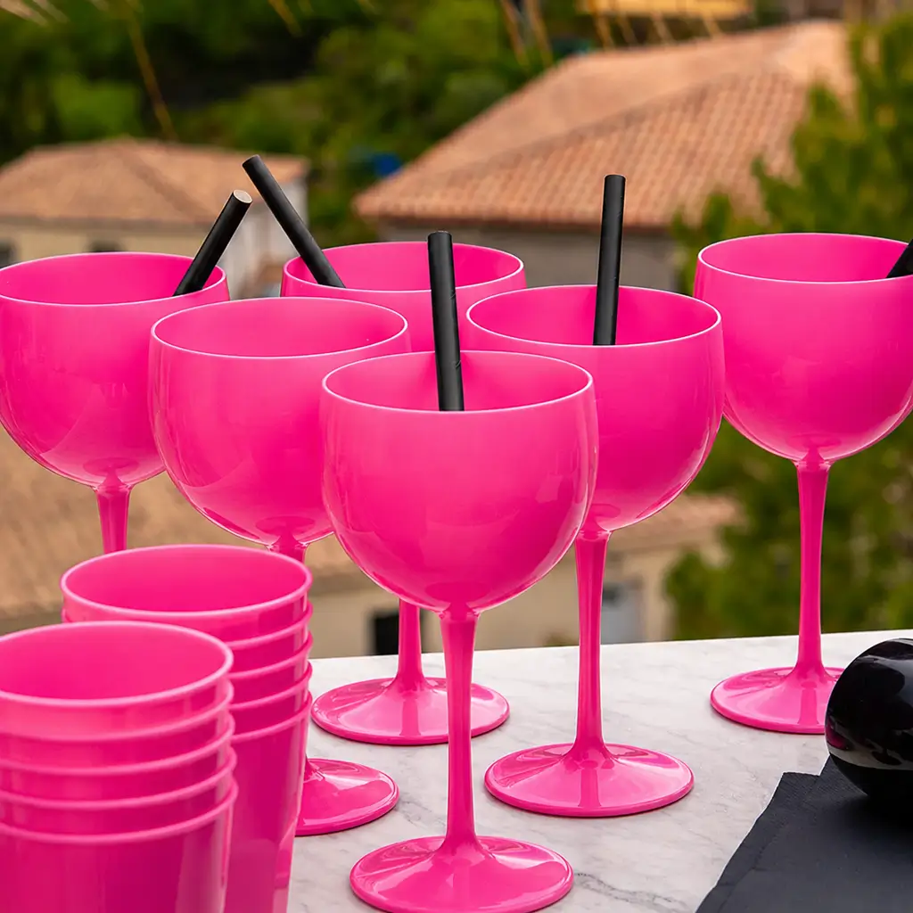 Pink Piscine glass 40cl