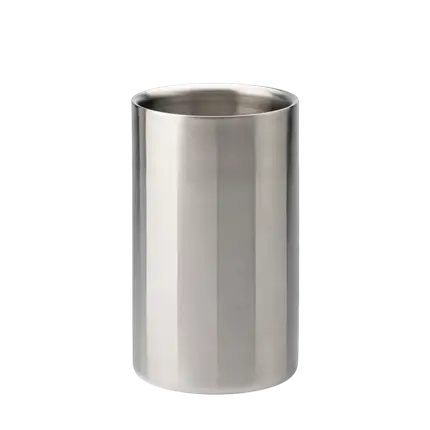 Satin stainless steel isothermal wine cooler - 1 bottle 20 x 12 cm