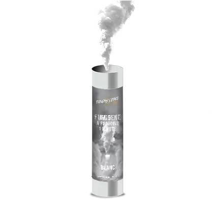 Hand-held smoke 1 minute white