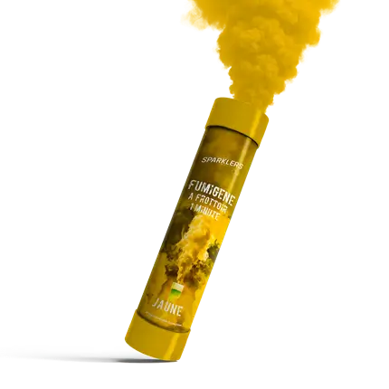Hand-held smoke 1 minute yellow