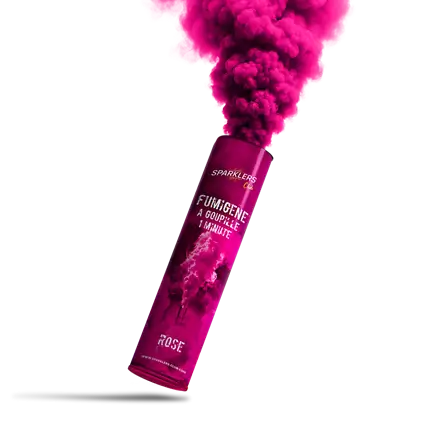 Hand-held smoke 1 minute Pink