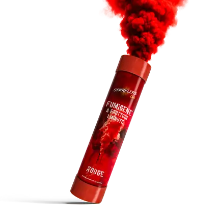 Hand-held smoke 1 minute red