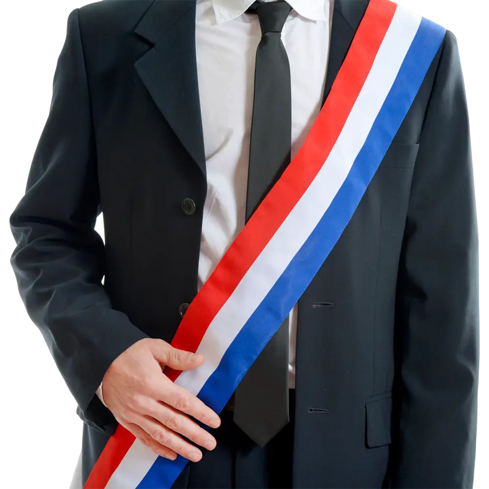 Tricolour Scarf - Mayor's accessory and Disguise