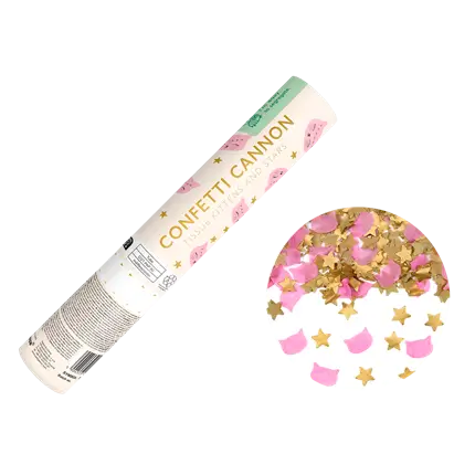 Confetti Cannon - Stars & Cats - 20 cm