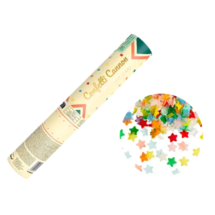 Confetti Cannon - Multicolored Stars - 20 cm