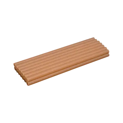 Plant Fibre Cocktail Straw 20cm ø8mm 100% Biodegradable (pack of 250)