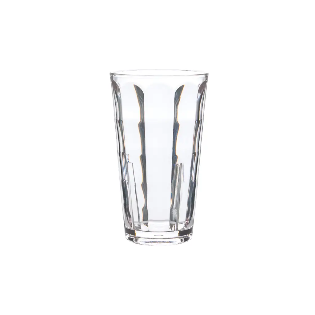 Optic Square" unbreakable beer, water and cocktail glass in Ecozen - 34 cl