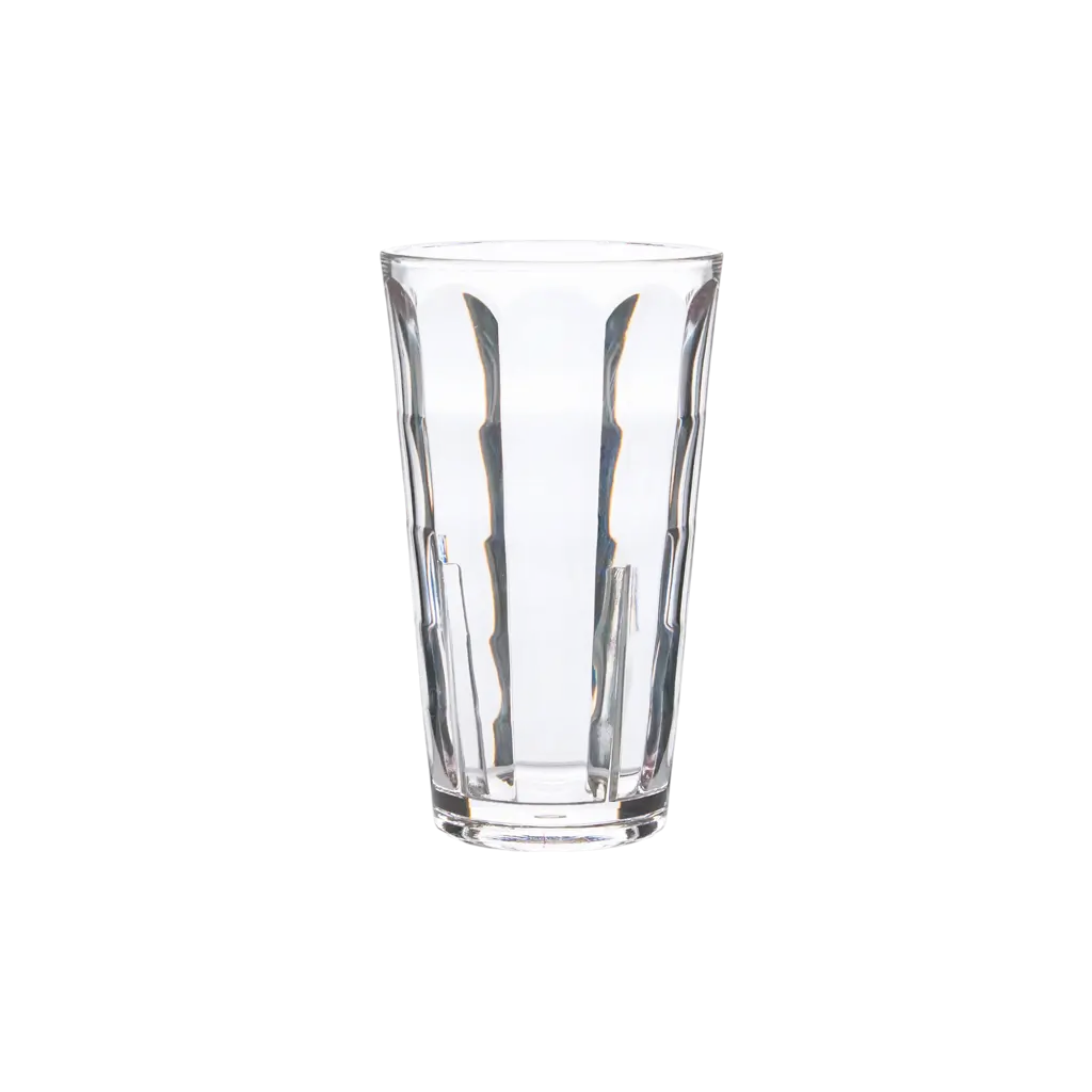 Optic Square" unbreakable beer, water and cocktail glass in Ecozen - 34 cl