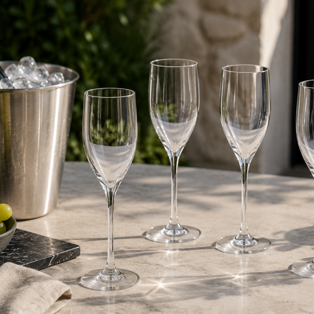 Unbreakable champagne flute glass "Venus" in Ecozen - 17 cl