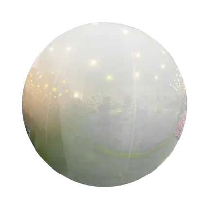 White Inflatable Mirror Ball 40cm - Reusable decoration