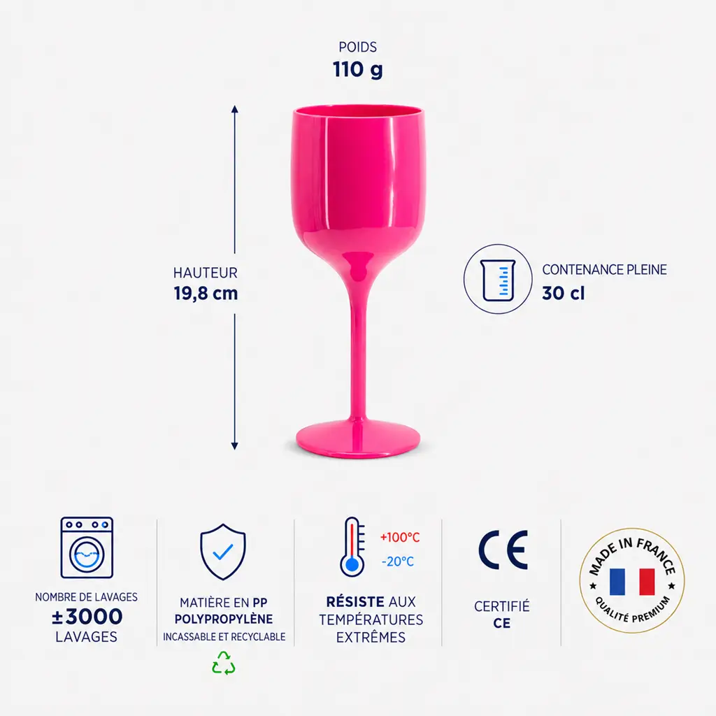 Sauvignon Rose wine glass 30cl
