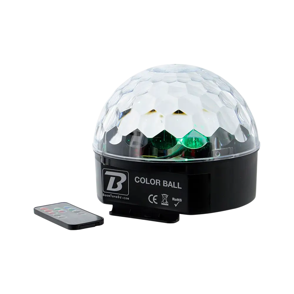 Color Ball" LED light set - RGB 9W, 82 lenses, remote control included
