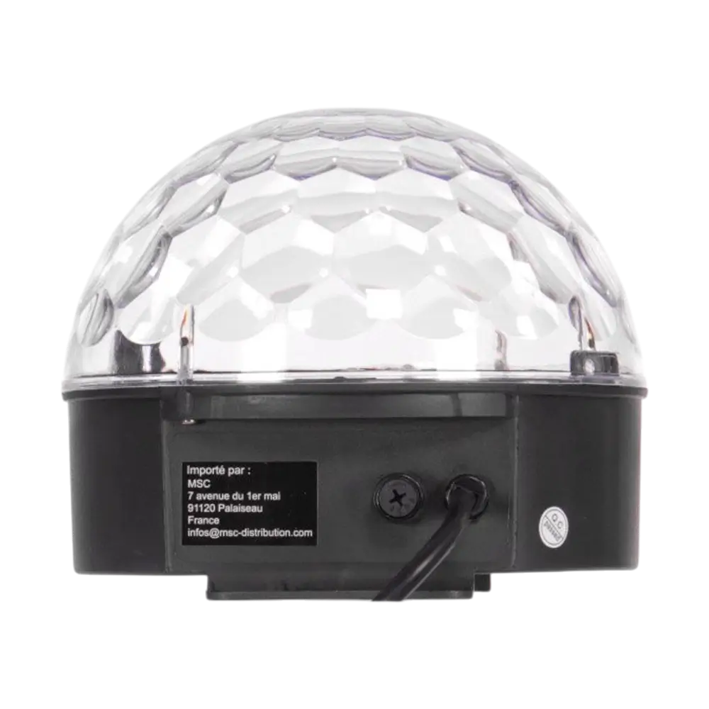 Color Ball" LED light set - RGB 9W, 82 lenses, remote control included