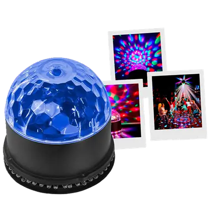 SunBall LED light set - 48 RGB LEDs, Sun and disco ball effects, auto and audio modes