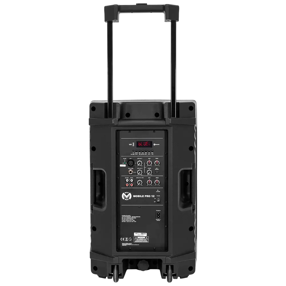 Portable speaker "Mobile Pro 15" Mac Mah – 600W, Bluetooth, 2 UHF microphones