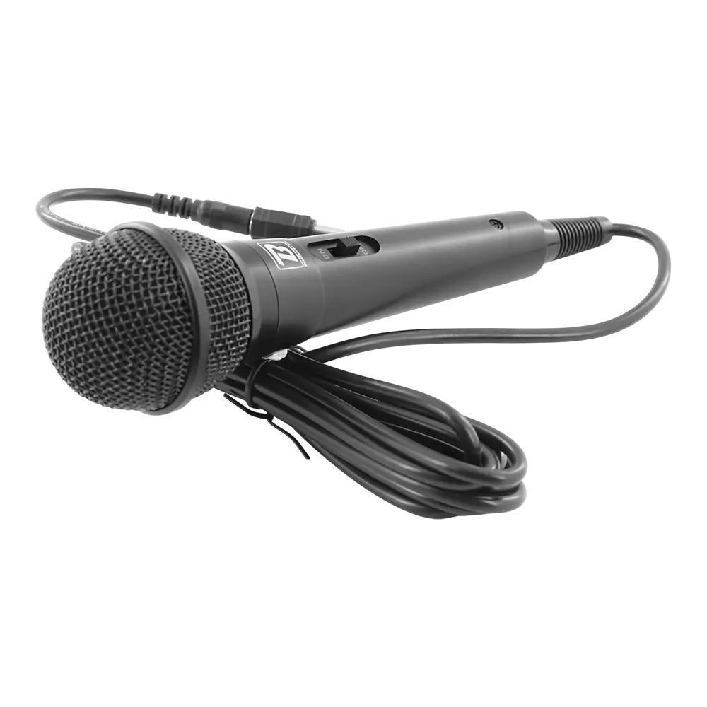 MIC10" dynamic microphone - cardioid, 3 m cable, mini-jack + 6.35 mm adaptor