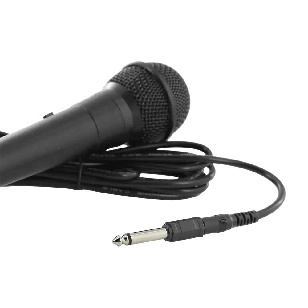 MIC10" dynamic microphone - cardioid, 3 m cable, mini-jack + 6.35 mm adaptor