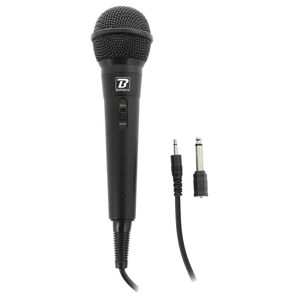 MIC10" dynamic microphone - cardioid, 3 m cable, mini-jack + 6.35 mm adaptor