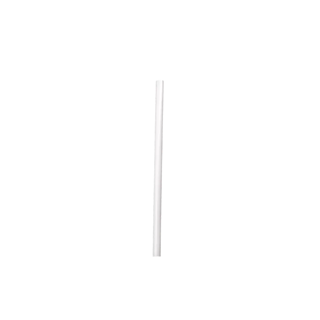 Small" recyclable white PP Cocktail straw 15cm ø 8mm - Food-safe and reusable (pack of 250)