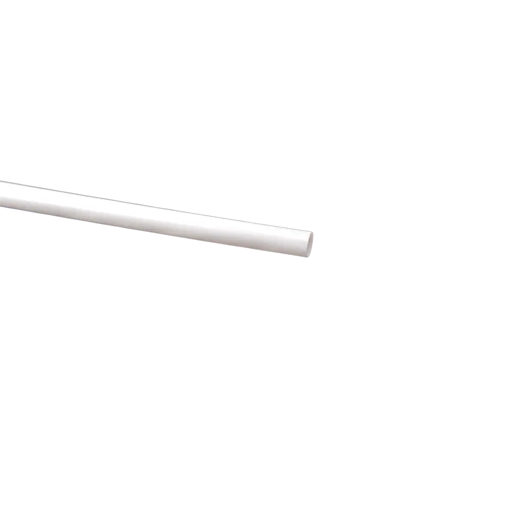 White PP recyclable Cocktail straw 20cm ø 8mm - Food-safe and reusable (Pack of 250)