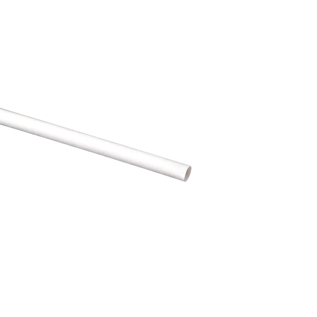 Giant XXL white PP recyclable straw 40cm ø 8mm - Food certified and reusable (Pack of 100)