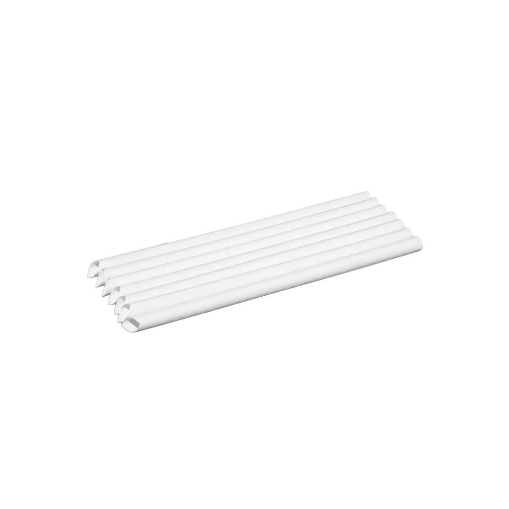 Bubble Tea straw in white recyclable PP 23cm ø 12mm - Food-certified and reusable (pack of 100)