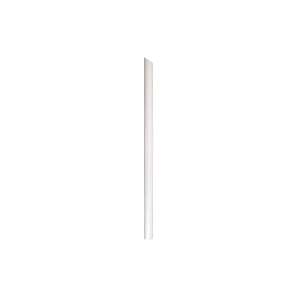 Bubble Tea straw in white recyclable PP 23cm ø 12mm - Food-certified and reusable (pack of 100)