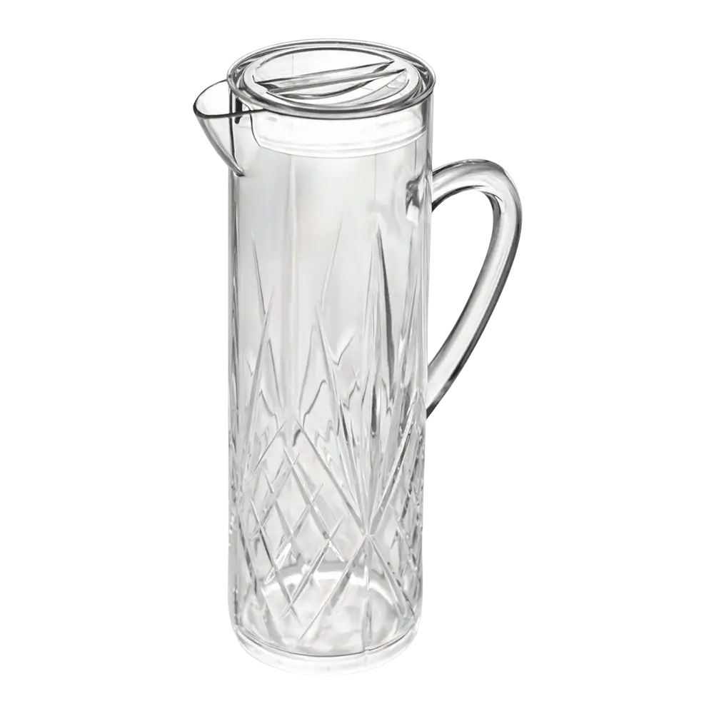 Firenze" unbreakable carafe with lid - 1.5 L in transparent SAN