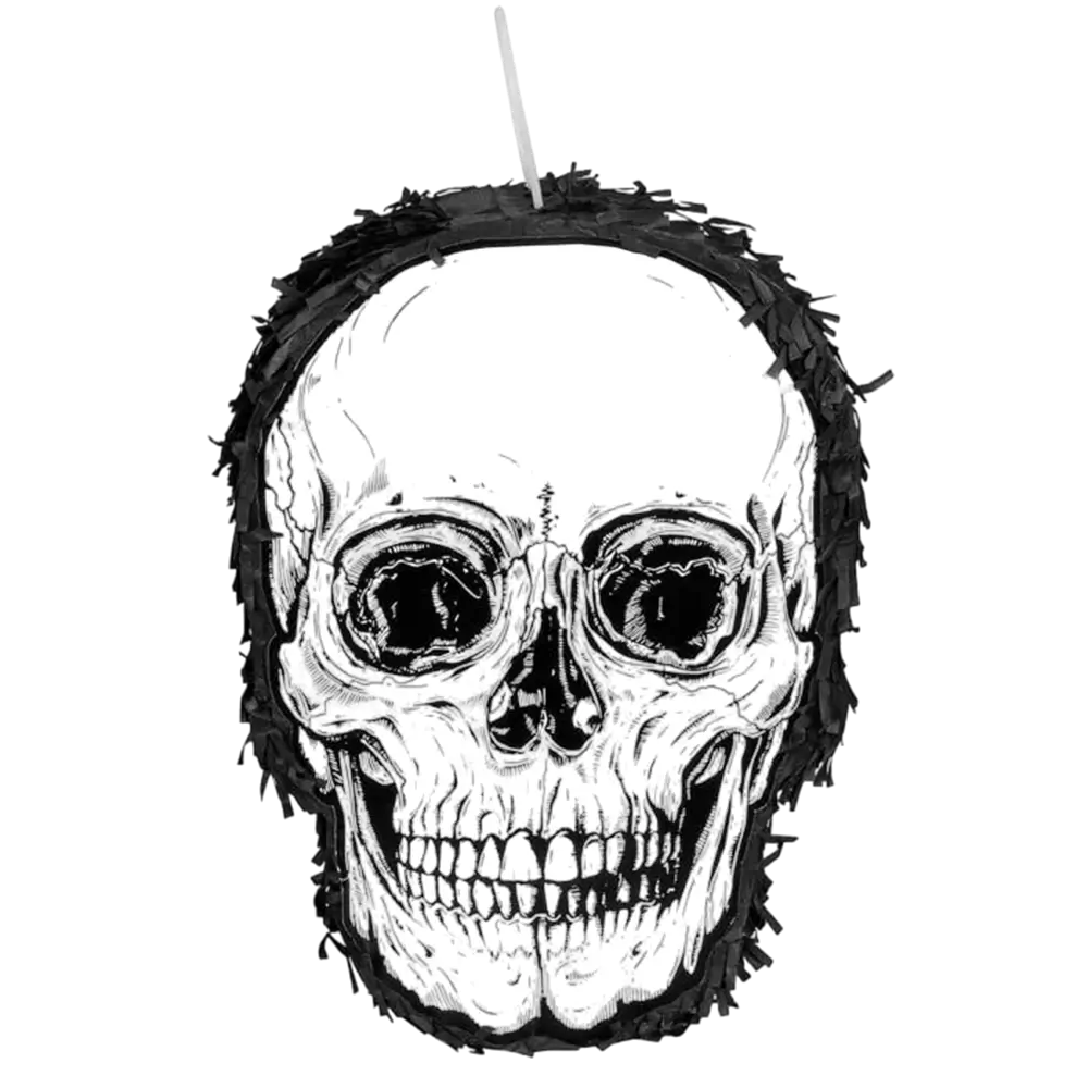 Skull and crossbones piñata - To be struck - 35 cm